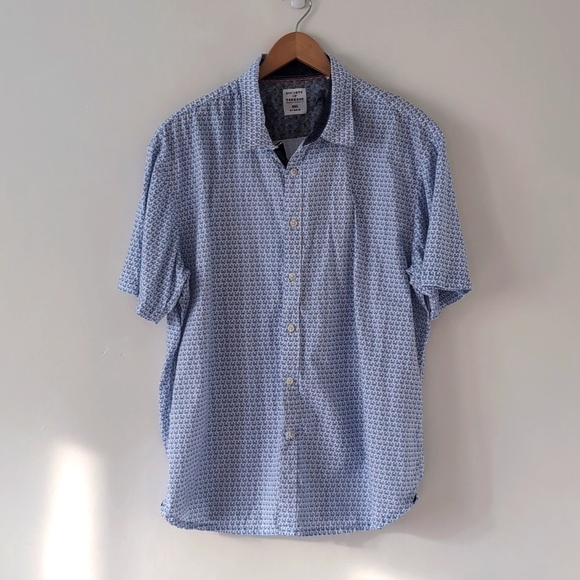 Society Of Threads Other - Society of Threads Crab Print Short Sleeve Cotton Knit Button Up Shirt XXL/XL